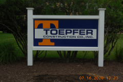 Toepfer freestanding painted sign Capitol Heights MD