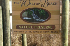 Walton Beach Freestanding Sign, North Beach, Calvert County Maryland